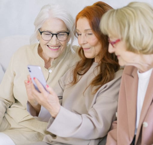 A group of women videochatting